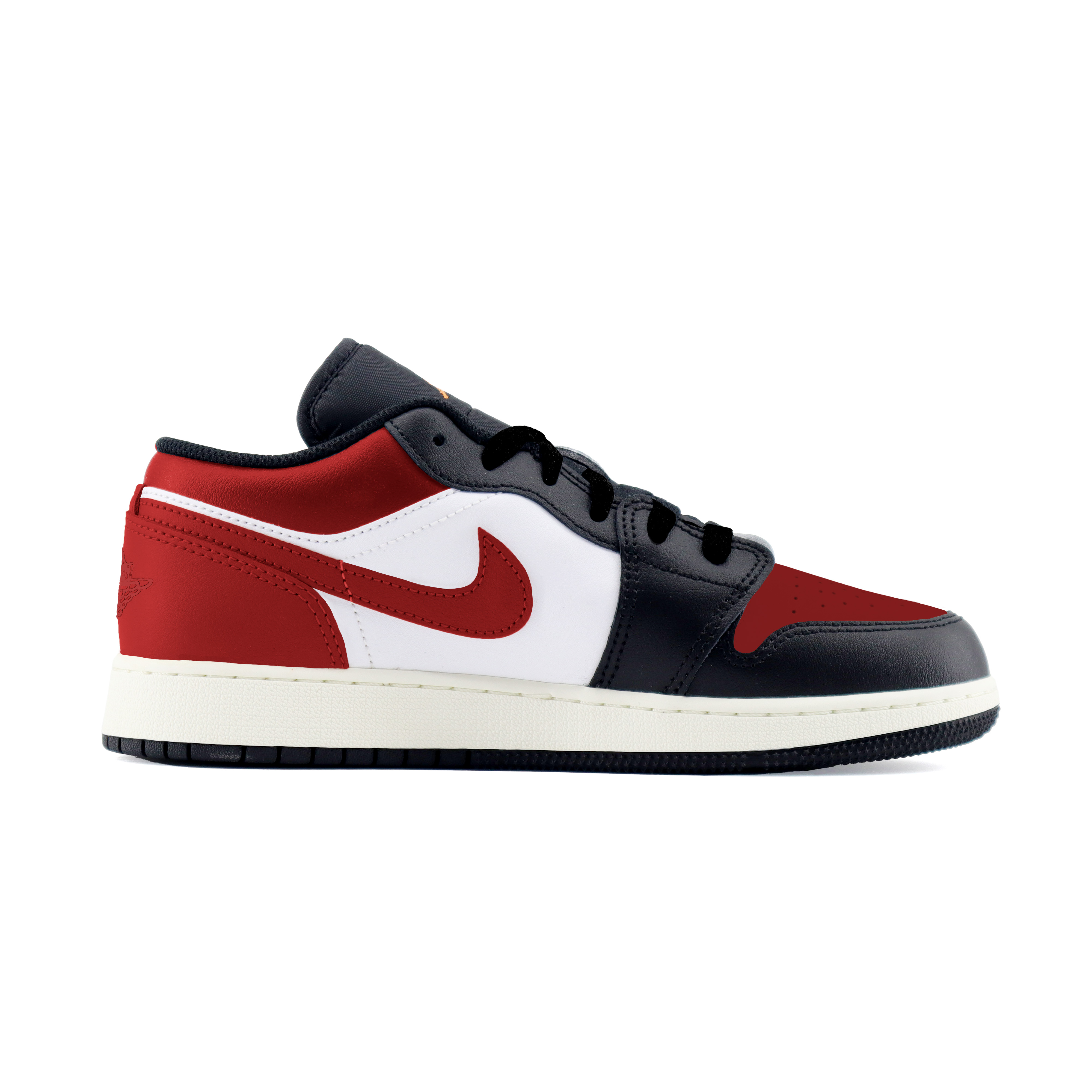 Jordan Air Jordan 1 LOW Abrasion Resistant Low top Vintage Basketball Shoes Unisex Black Red