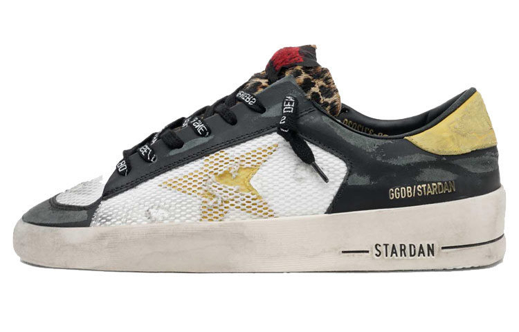Golden Goose Stardan Skateboard Shoes Women's Low-Top Black/White