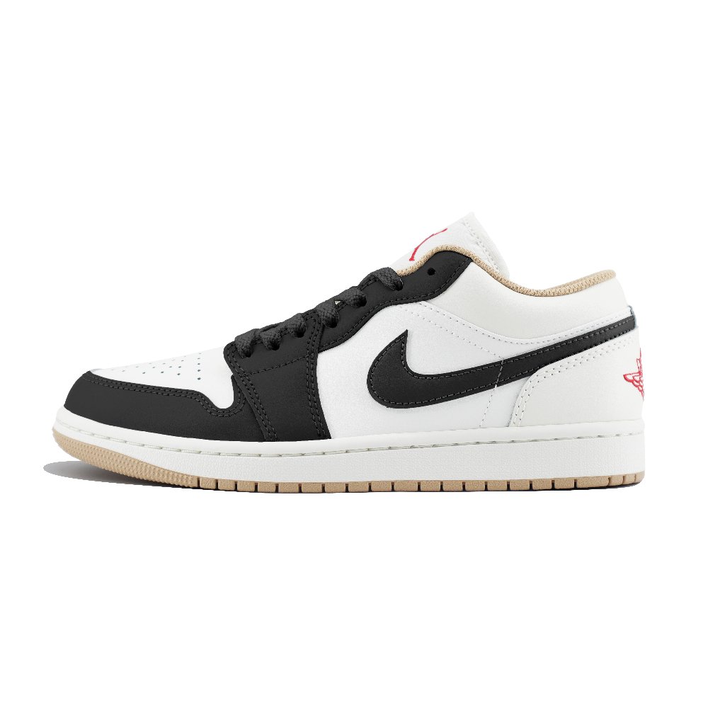 Jordan Air Jordan 1 LOW'Sail' Abrasion Resistant Low Top Vintage Basketball Shoes Men's Black White