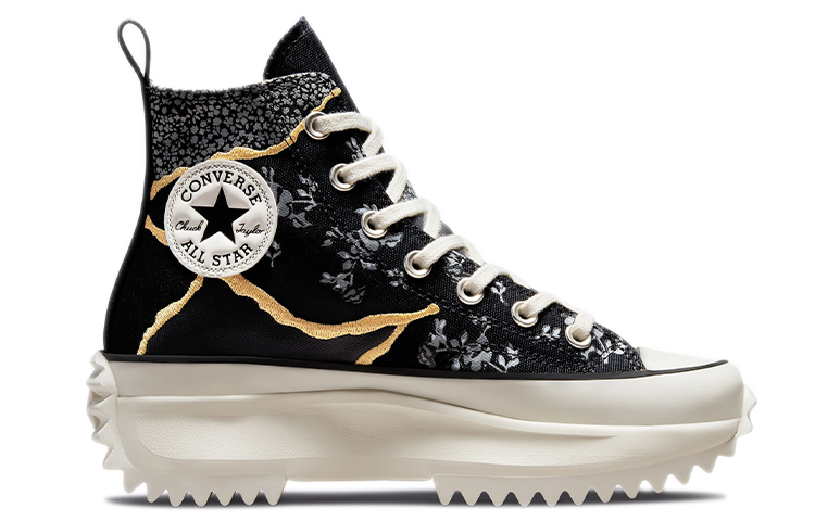 Converse Run Star Hike Hi Metallic Silver Floral Women's купить в интернет-магазине Yoocart с быстрой доставкой по России.
