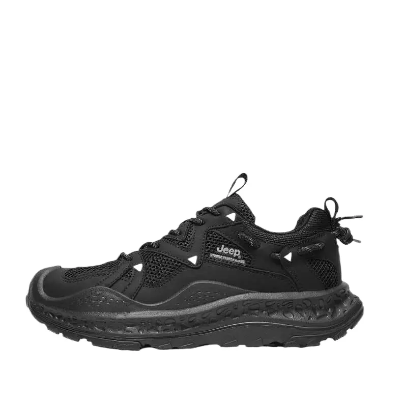 Jeep Outdoor Casual Low Top Hiking Shoes Men's Black