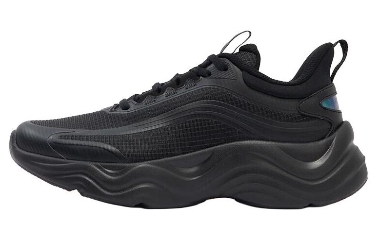 361° Cushioning Wear-Resistant Low-Top Running Shoes Women's Obsidian Black