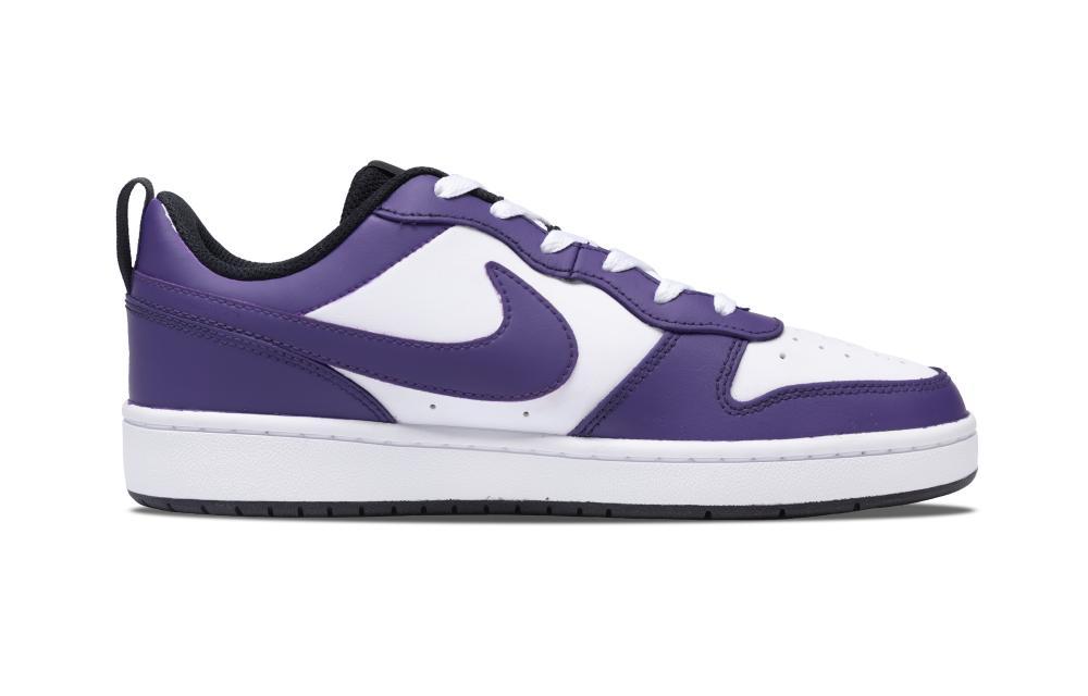 Nike Court Borough Elegant And Refreshing Non slip Lightweight Low top Skateboard Shoes GS Purple White купить в интернет-магазине Yoocart с быстрой доставкой по России.