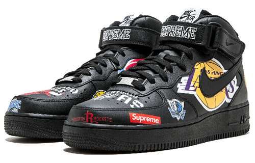 Nike Air Force 1 Mid Supreme Nba Black купить в интернет-магазине Yoocart с быстрой доставкой по России.
