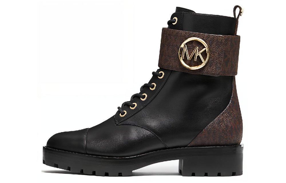 Michael MICHAEL KORS Logo print Combat Boots Women's