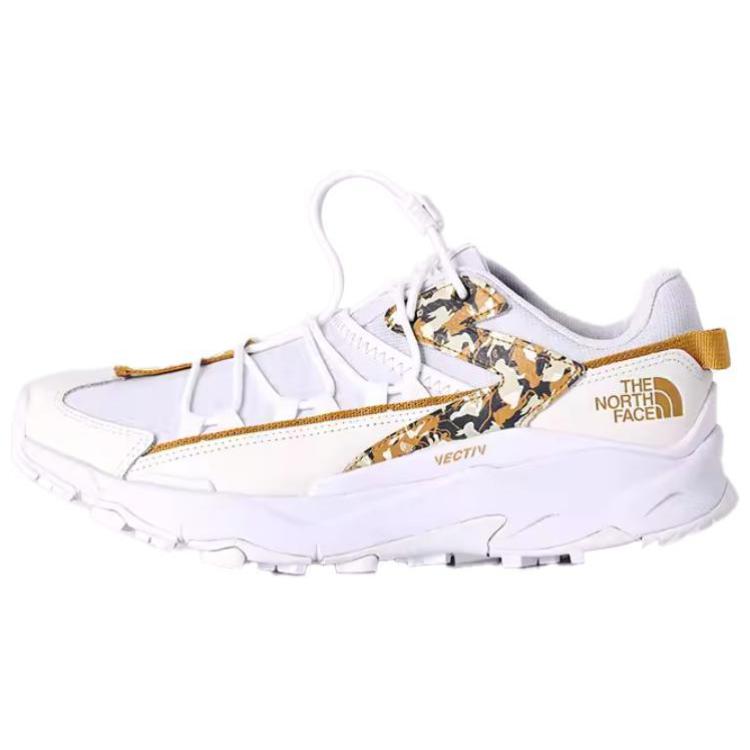 THE NORTH FACE Vectiv Cushioning, Slip Resistant, Abrasion Resistant, Lightweight Low Top Hiking Shoes Men's White Gold
