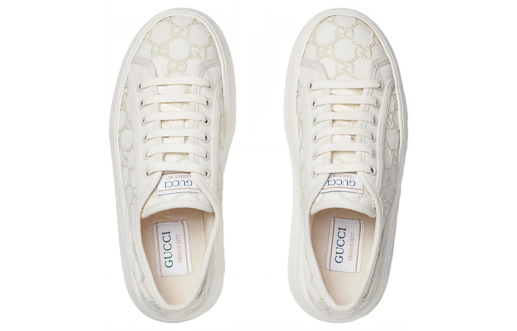 GUCCI Women's Tennis 1977 Low 'Off White Gg Embroideries' Women's купить в интернет-магазине Yoocart с быстрой доставкой по России.