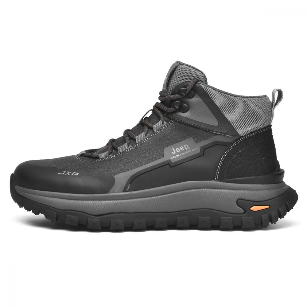 Jeep Mid Top Outdoor Shoes Men's Gray