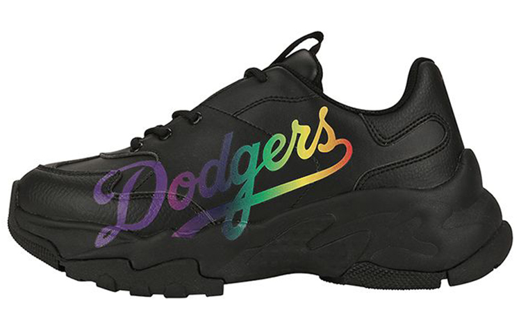 MLB Big Ball Chunky Wear-Resistant Low-Top Chunky Sneakers Unisex Black