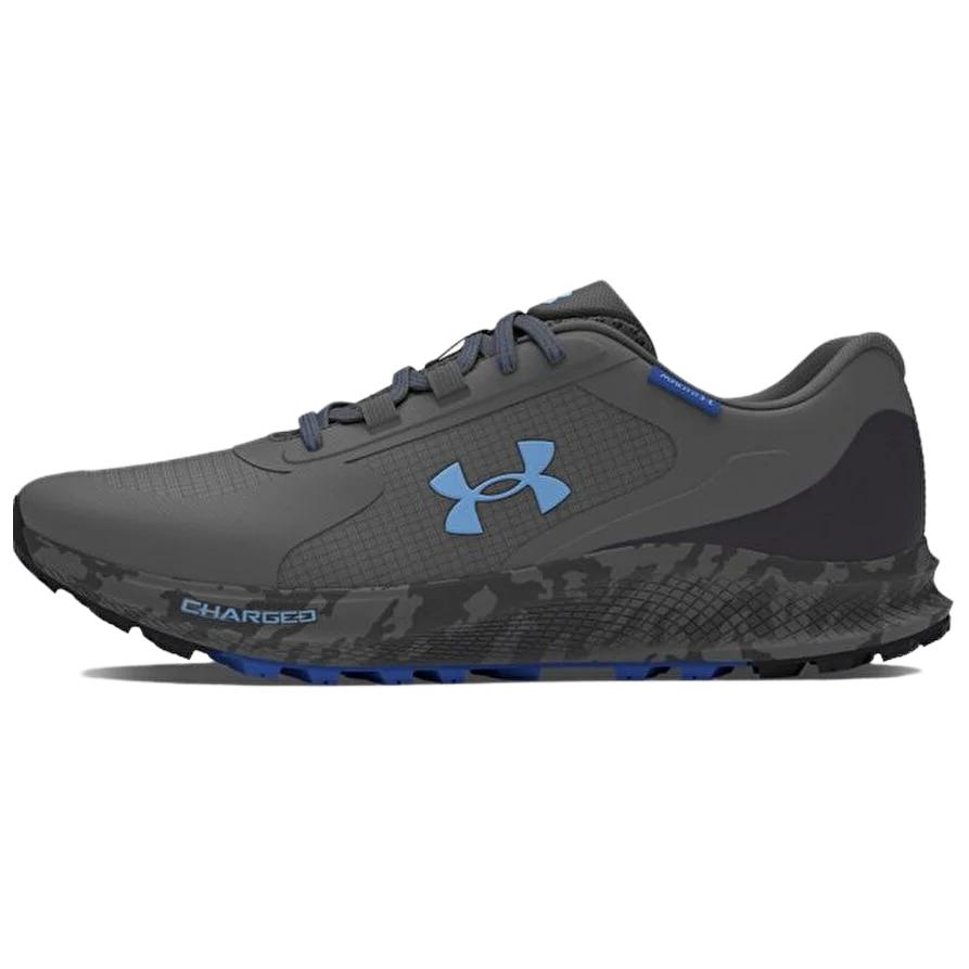 Under Armour Charged Bandit Trail 3 Anti Slip Wear Resistant Low Top Running Shoes Men's Gray Blue