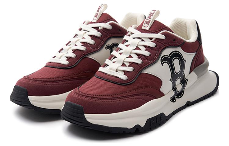 MLB Chunky Runner Low Top Running Shoes Unisex Burgundy