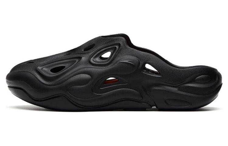 Anta Chaobai 1.0 Slip-Resistant Abrasion-Resistant Slide Slippers Men's Black
