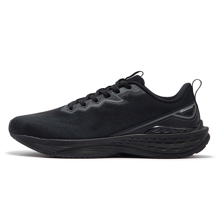 361° Flying Fish 3.0 Cushioning, Slip Resistant, And Abrasion Resistant Low Top Casual Running Shoes Men's Black Gray