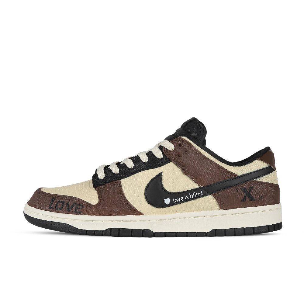 Nike Dunk Low X Lover Hazelnut Confession Low-Top Skateboard Shoes Men's Beige Brown