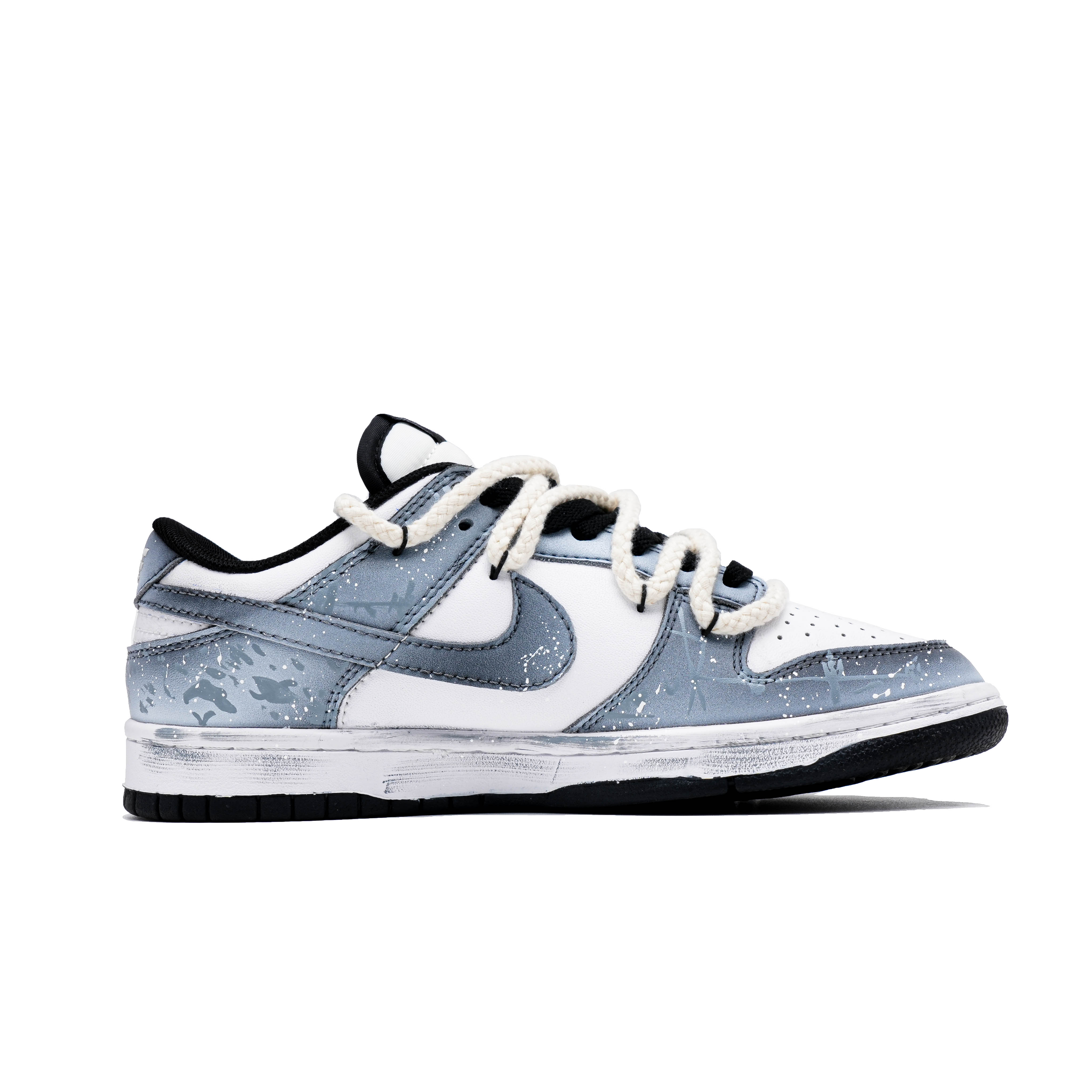 Nike Dunk Star Chain Wave Cushioning And Breathable Low top Skateboard Shoes Unisex Black White купить в интернет-магазине Yoocart с быстрой доставкой по России.