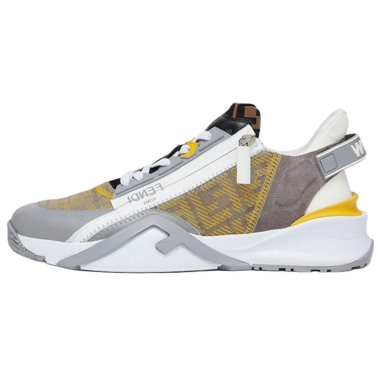 FENDI Flow Low-Top Casual Shoes Men's Yellow
