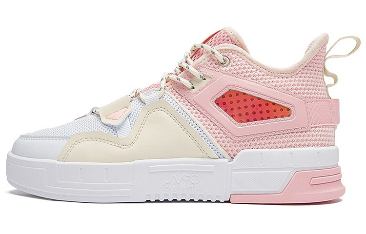 361° NFO Skateboard Shoes Women's Low-Top Beige/Pink