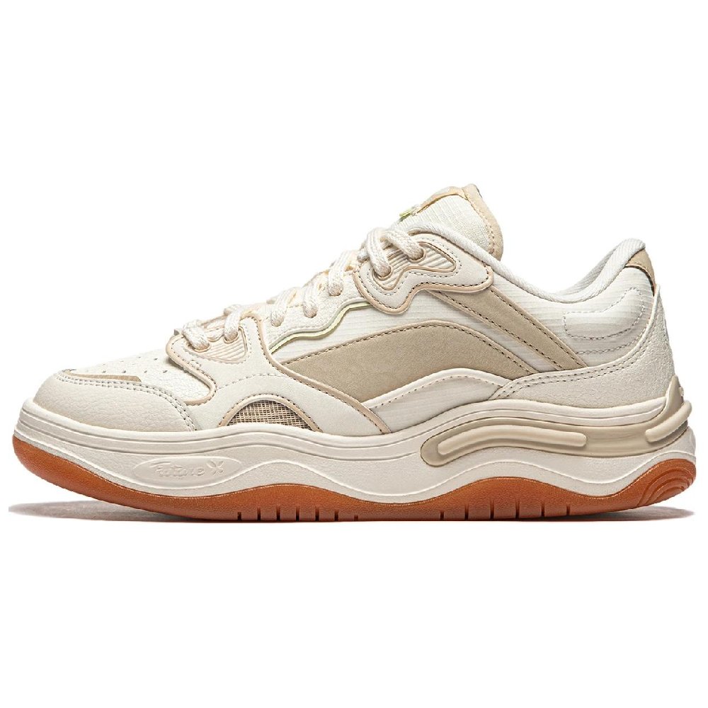 LiNing Future Flow Cushioning Support Wear-Resistant Slip-Resistant Low-Top Casual Shoes Women's Beige Umber