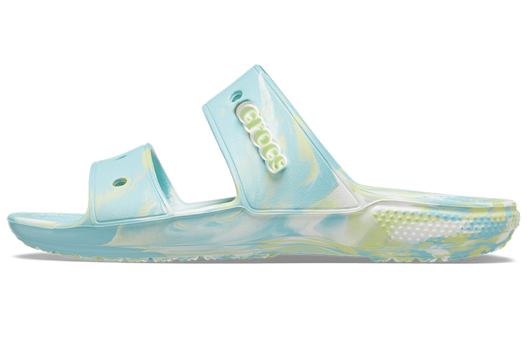 Crocs Classic Casual Fashion Unisex Blue Green Slippers 'Blue Green'
