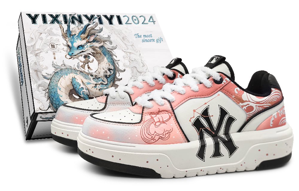 MLB Chunky Liner Low-Top Skateboard Shoes Unisex Pink
