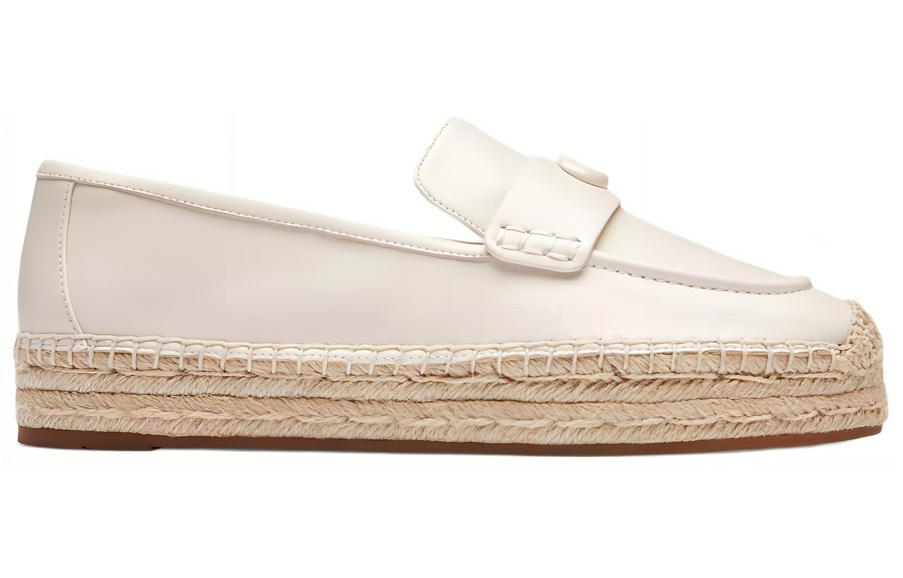 COACH Camila Loafers 3cm Women's White