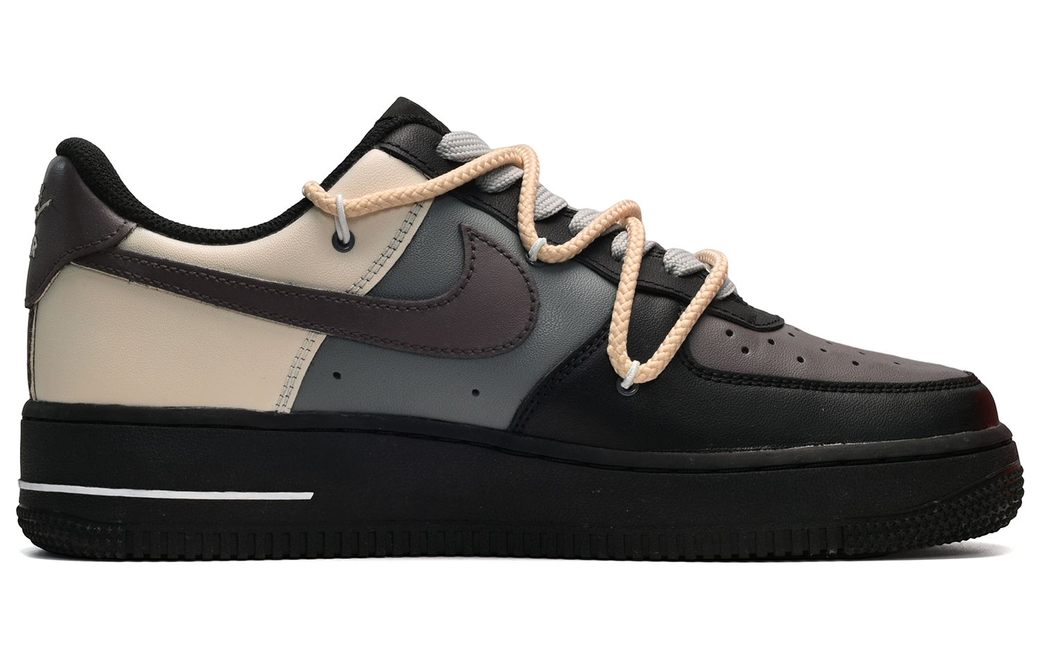 Nike Air Force 1 07 Air Force 1 Low-Top Skateboard Shoes Men's Black Gray Yellow купить в интернет-магазине Yoocart с быстрой доставкой по России.