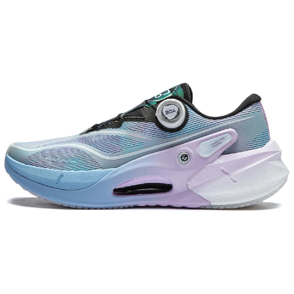 LiNing Furious Rider 7.0 PRO V2 Breathable And Resilient Low Top Casual Running Shoes Men's Blue Purple