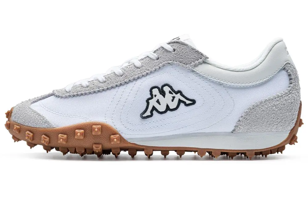 Kappa Omini.Echo Slip Resistant Abrasion Resistant Low top Running Shoes Unisex White Gray