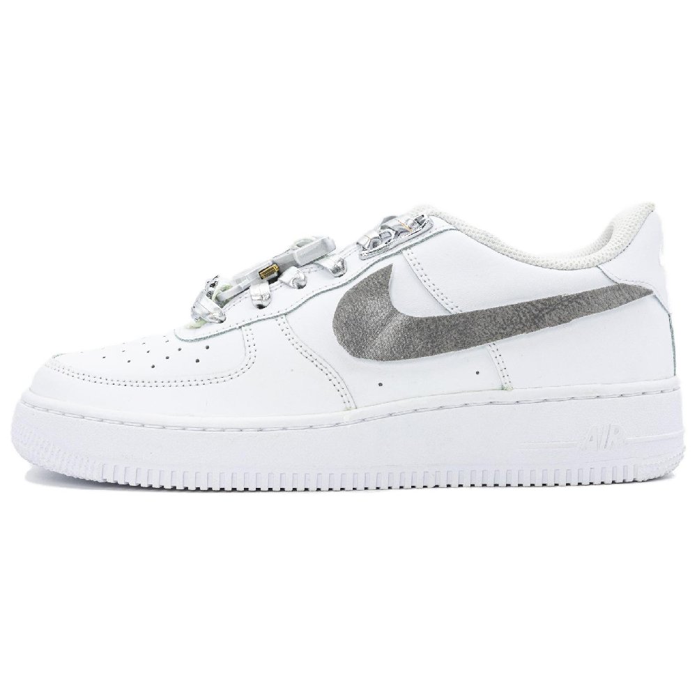 Nike Air Force 1 Gray Soul Anti Slip Wear Resistant Low Top Skateboard Shoes Men's White Gray