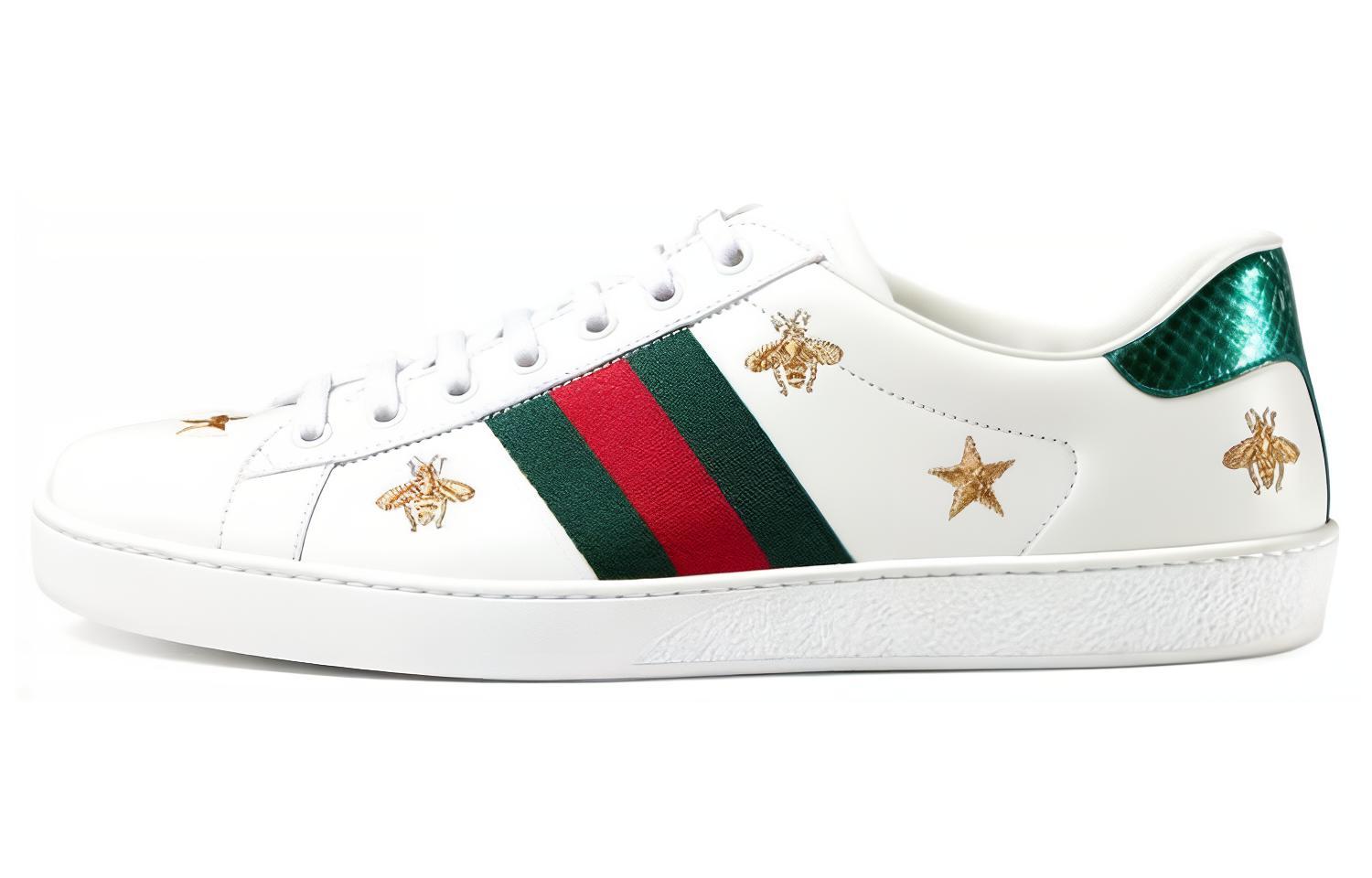 GUCCI Ace Embroidered 'Bees And Stars'