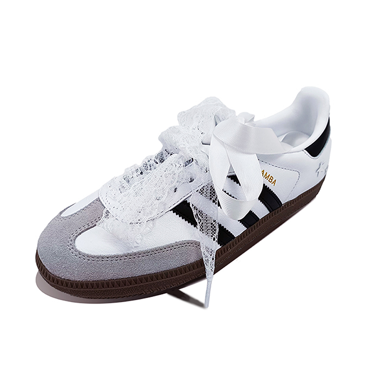 Adidas Originals SAMBA OG Anti-Slip Wear-Resistant Low-Top Skateboard Shoes Unisex Black White
