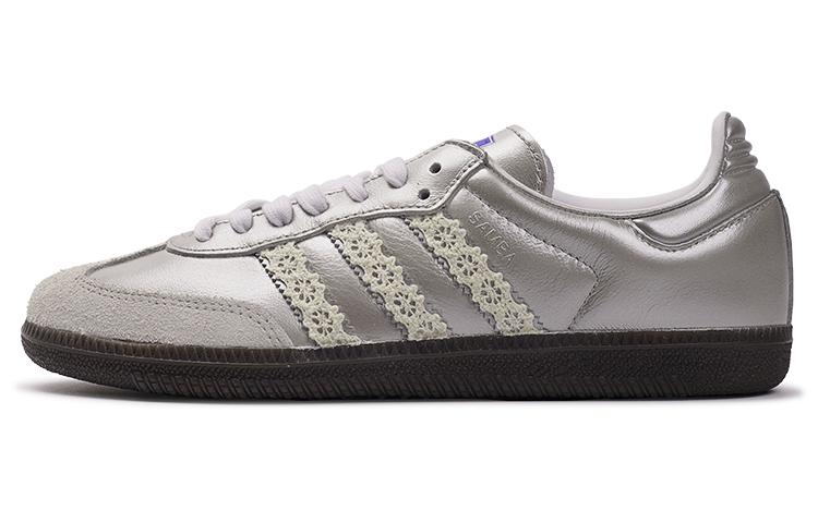 Adidas Originals Samba OG Low Top Skateboard Shoes Women's Black Silver