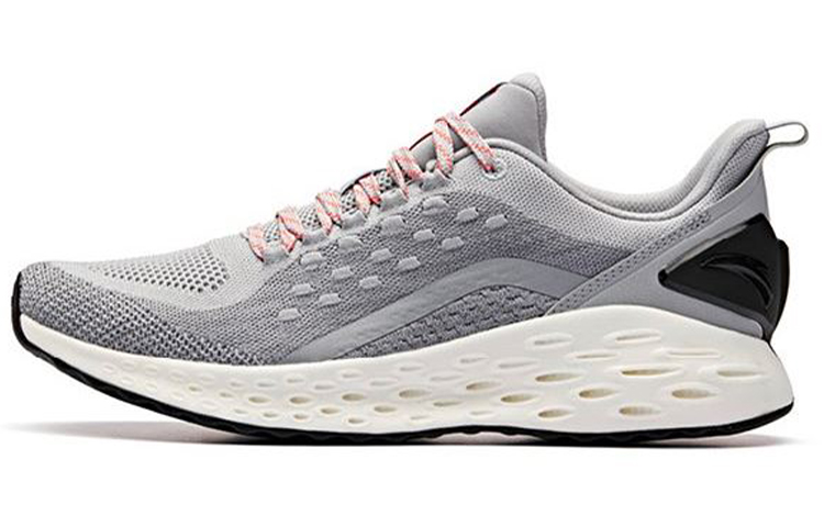 Anta Cushioned Wear Resistant Coverage Low Top Running Shoes Men's Gray