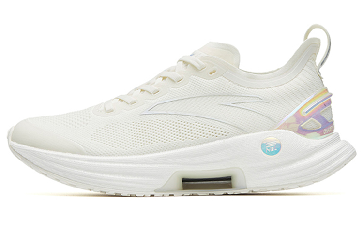 Anta Gen 3.0 Shock Absorbers Slip Resistant Abrasion Resistant Breathable Low top Running Shoes Women's White