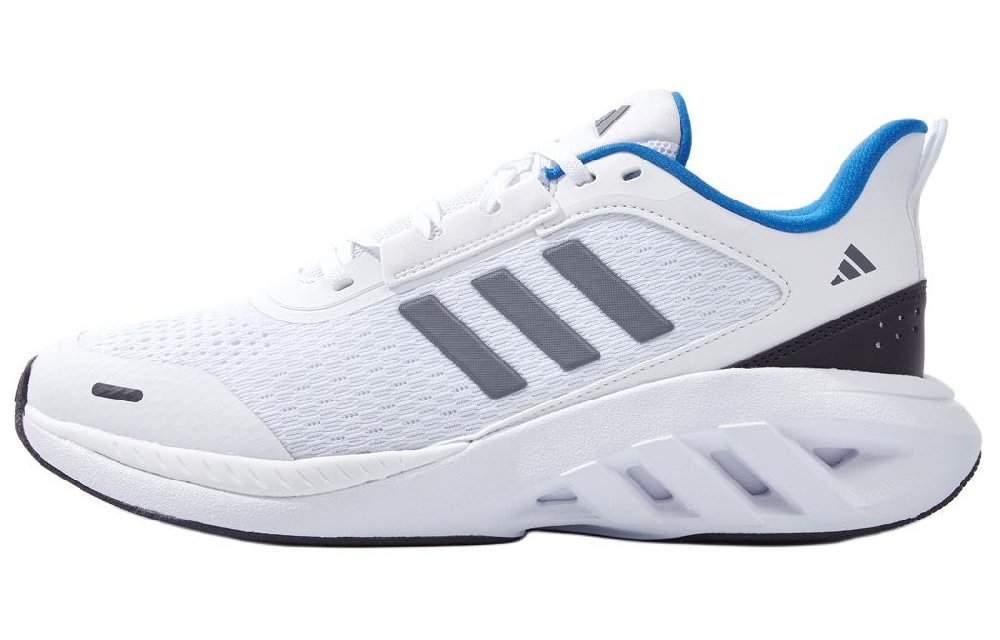 Adidas ALL DAY POWER Cushioning Anti-Slip And Wear-Resistant Low-Top Casual Running Shoes Unisex White Gray Blue