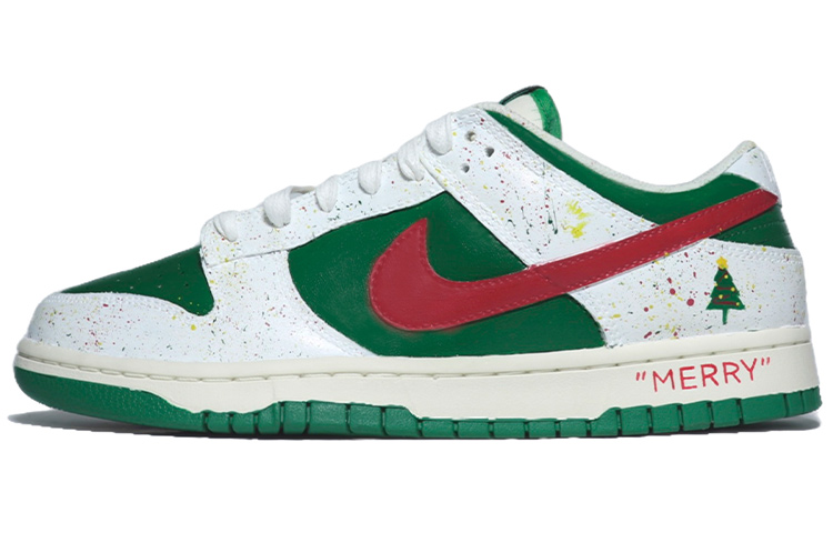 Nike Dunk Retro SE 'Lottery' Jackpot Skateboard Shoes Men's Green White Red