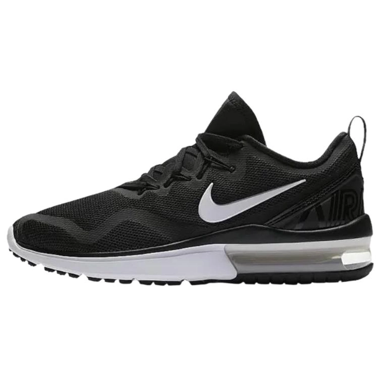 Nike Air Max Fury Abrasion Resistant Low top Running Shoes Women's Black White
