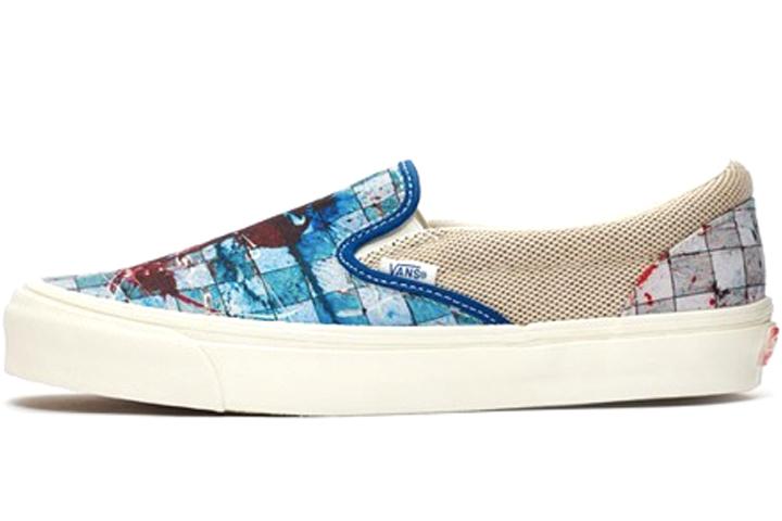Vans Slip On Ralph Steadman Checkerboard Blue