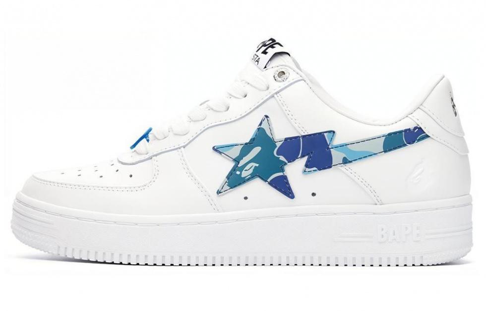 BAPE A BATHING APE Bape Sta Low KAWS White Blue Camo