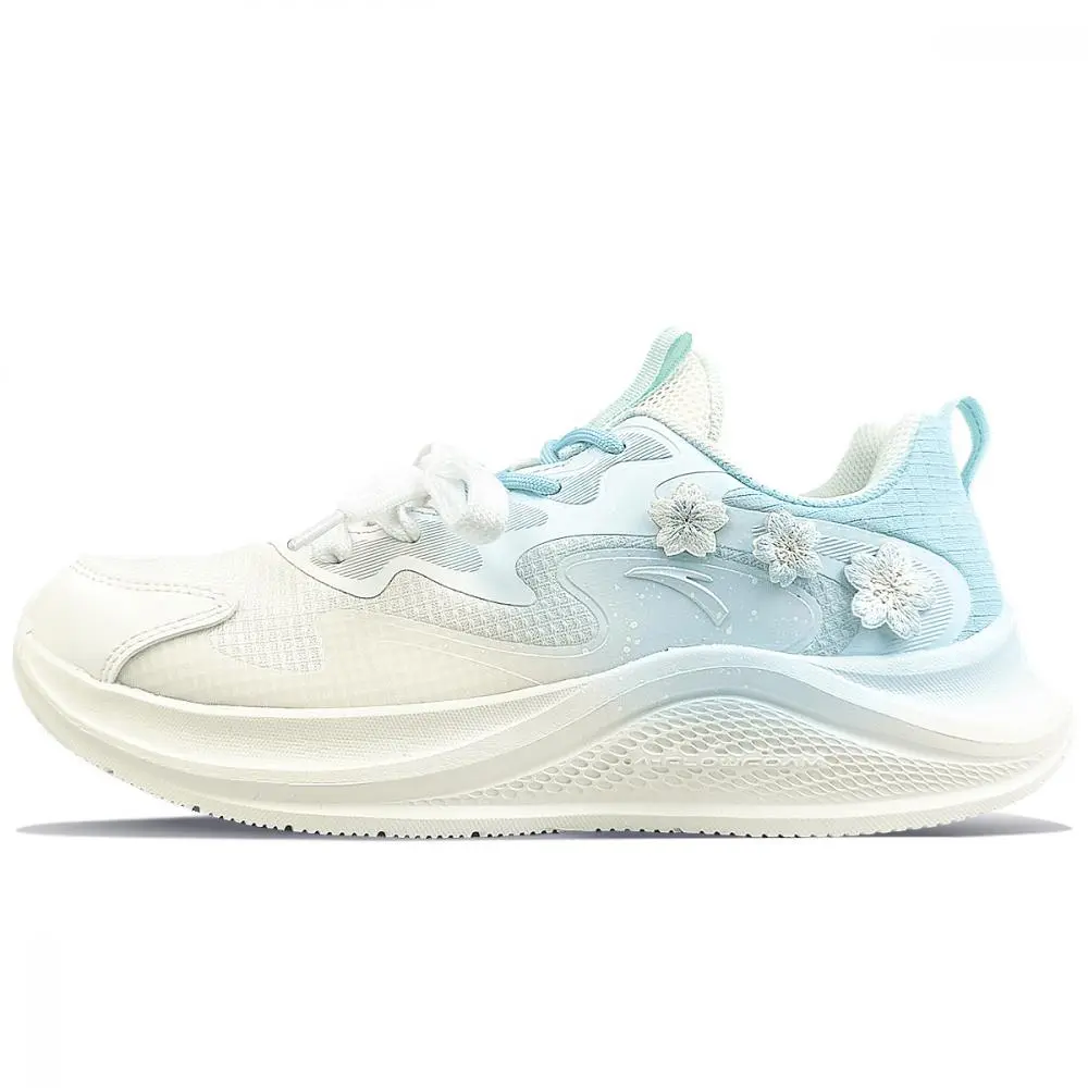 Anta Walk Cushioning Abrasion Resistant Breathable Low Top Casual Shoes Women's White