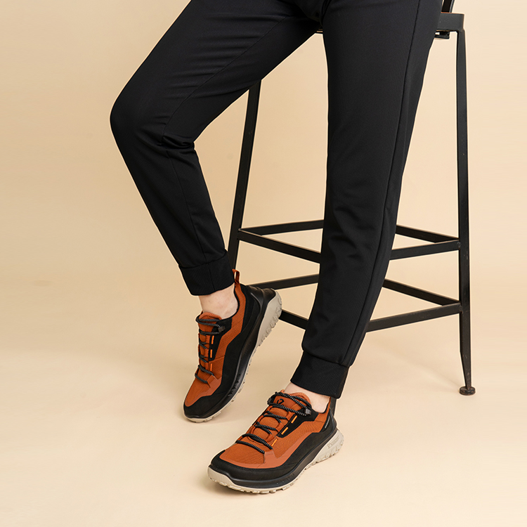 Ecco Otto Series Low Top Casual Shoes Men's Black Brown