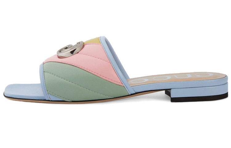 GUCCI Double G Rainbow Mules