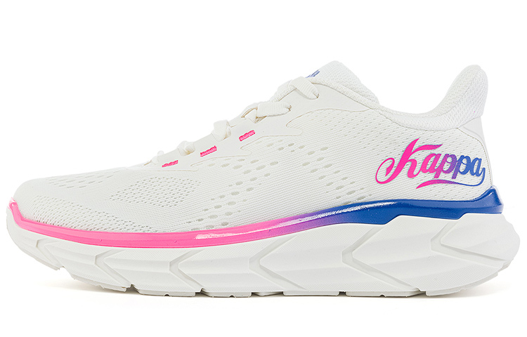 Kappa Running Shoes Women's Low-Top Light White/Vivid Blue/Neon Pink