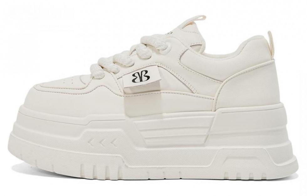 EBLAN Low-Top Skateboard Shoes Women's Beige