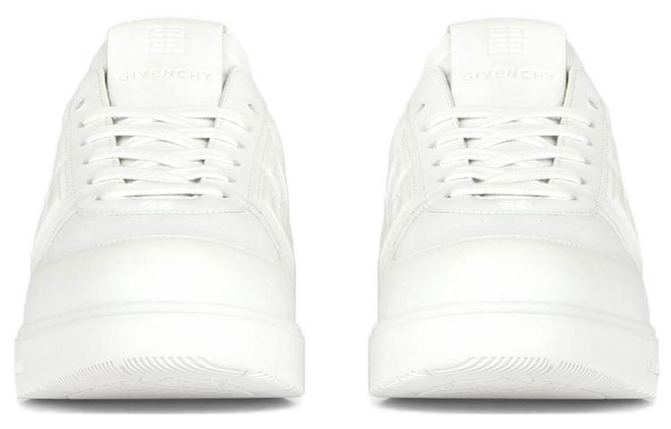 Givenchy White G4 Leather Low-Top Sneakers