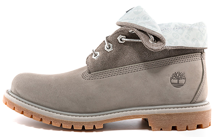 Timberland Roll Top Boots Basic 'Medium Grey With Light Grey' Women's
