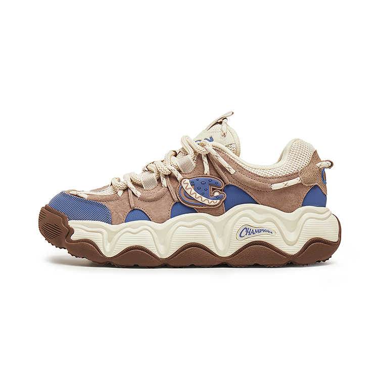 Champion Low top Casual Shoes Men's Satin Brown/Illusion Memory Blue