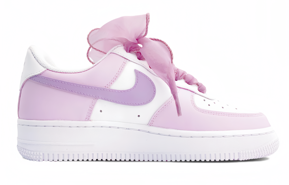 Nike Air Force 1 Wear-resistant And Lightweight Low-Top Skateboard Shoes Women's Purple Pink White купить в интернет-магазине Yoocart с быстрой доставкой по России.