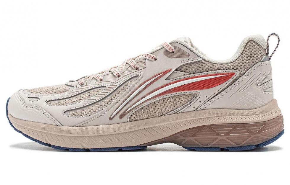 LiNing Feather V2 Cushioning Anti-Slip And Wear-Resistant Low-Top Running Shoes Men's Oat Gray