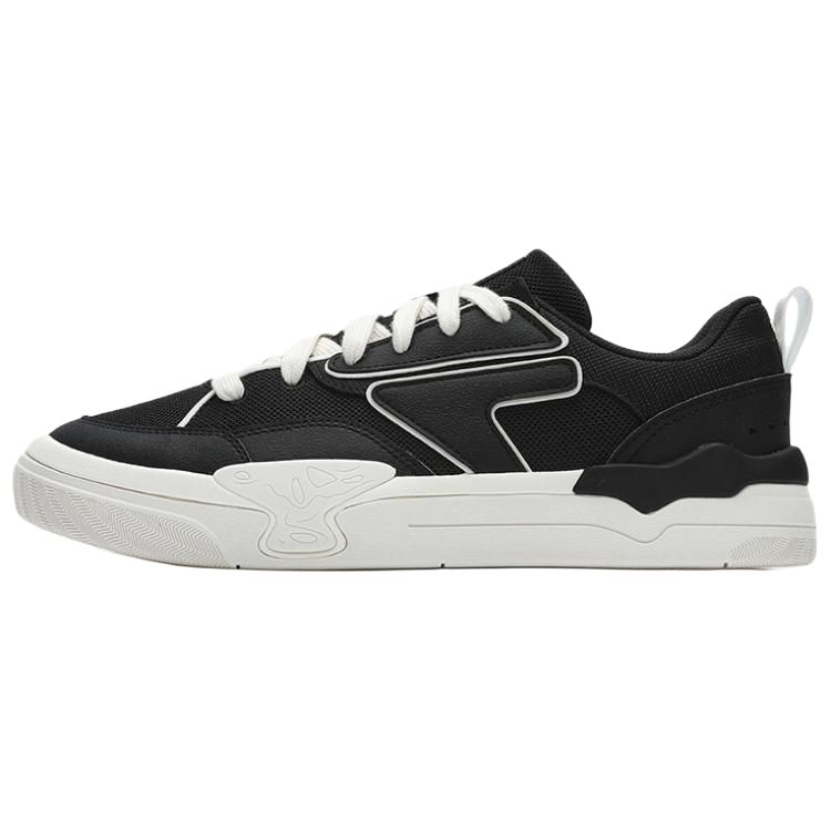 FILA FUSION Slip-Resistant Cushioning Wear-Resistant Low-Top Skateboard Shoes Women's Black